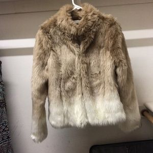 Faux fur coat